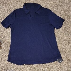 Zhenwei Navy Blue Polo Shirt